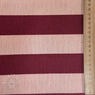 Dekostoff premium Joyful basic stripe wine