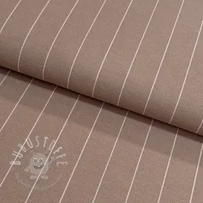 Dekostoff premium Perfect thin lines taupe