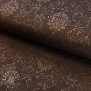 SUEDE SCUBA Embossed dark brown