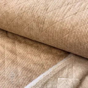 Cord QUILT taupe