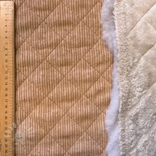 Cord QUILT light brown