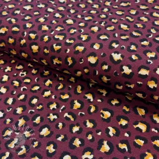 Dekostoff premium Leopard animal small wine