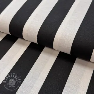 Dekostoff premium Joyful basic stripe black