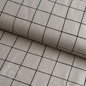 Dekostoff Linenlook Freehand grid lines