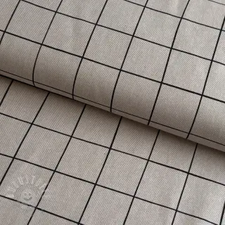 Dekostoff Linenlook Freehand grid lines