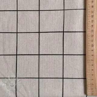 Dekostoff Linenlook Freehand grid lines