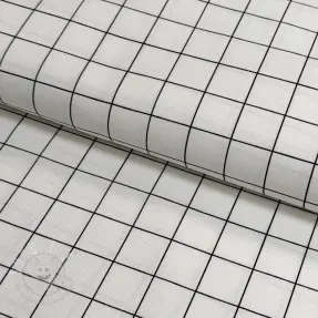 Dekostoff premium Perfect grid lines black