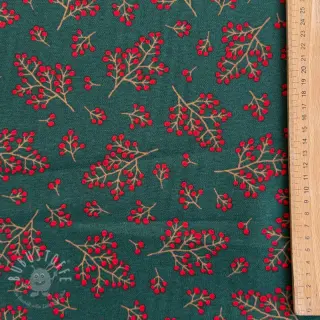 Dekostoff premium Winter berry bloom