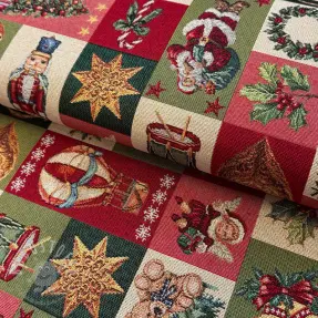 Dekostoff GOBELIN premium Classic Xmas patch