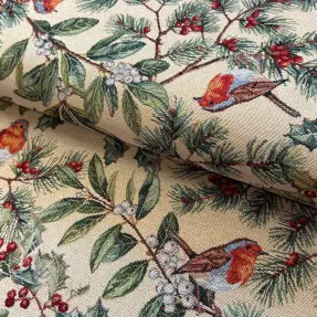 Dekostoff GOBELIN premium Robin winter charm