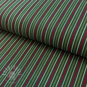 Dekostoff premium Line Xmas stripe army
