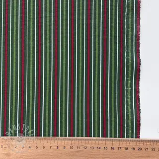 Dekostoff premium Line Xmas stripe army