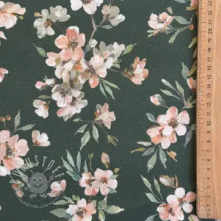 Dekostoff premium Soft painted blossom army digital print