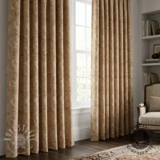 Dekostoff Linenlook Bloomy art craft yellow
