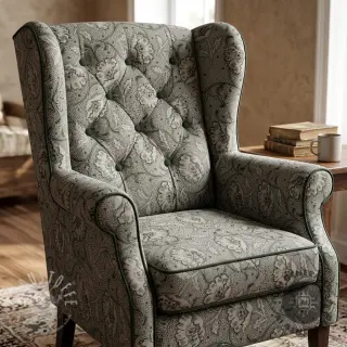 Dekostoff Linenlook Bloomy art craft army