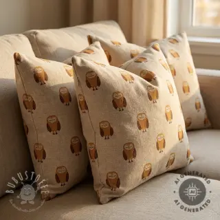 Dekostoff Linenlook Night owl nap