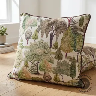 Dekostoff Linenlook Wandering tree wood digital print