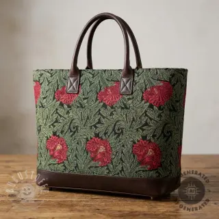 Dekostoff GOBELIN premium Poppy art craft black