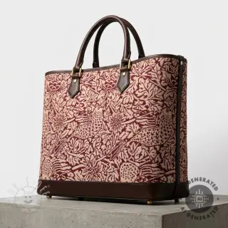Dekostoff GOBELIN premium Anemone art craft wine