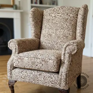 Dekostoff GOBELIN premium Anemone art craft brown