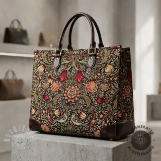 Dekostoff GOBELIN premium Ornate art craft black