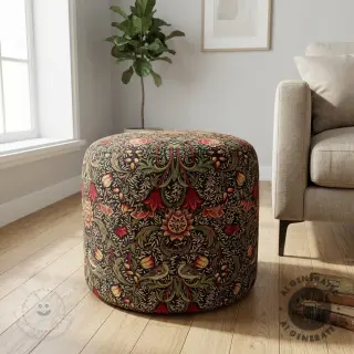 Dekostoff GOBELIN premium Ornate art craft black