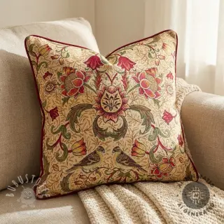 Dekostoff GOBELIN premium Ornate art craft beige