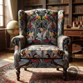 Dekostoff GOBELIN premium Leafy paradise bird