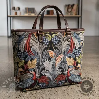 Dekostoff GOBELIN premium Leafy paradise bird