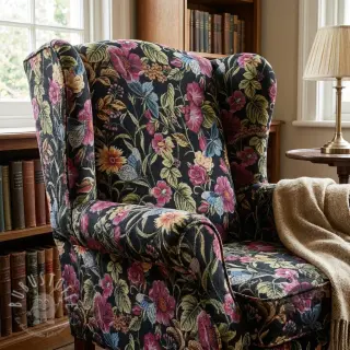 Dekostoff GOBELIN premium Vintage flower garden