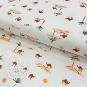 Jersey Safari off white design B digital print