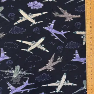 Jersey Airplanes navy digital print