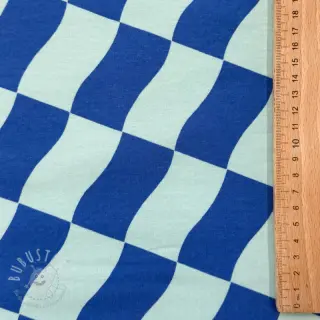 Sweat kuschel SOFT Checks mint blue