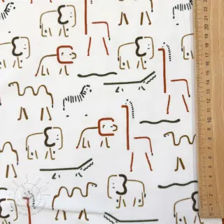 Sweat kuschel SOFT Safari animals off white