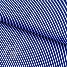 Baumwollstoff Stripes cobalt
