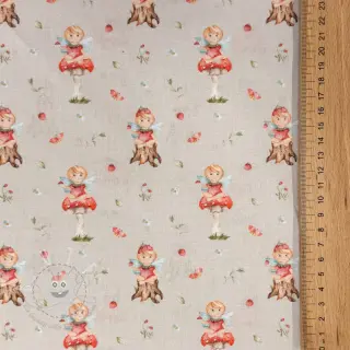 Baumwollstoff Sweet elf light sand digital print