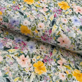 Viskosestoff leinen CREPE Flowers Simi digital print