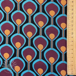 Viskosestoff ROSELLA STRETCH Abstract black