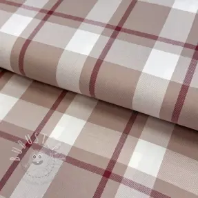 Viskosestoff YARN DYED Check beige