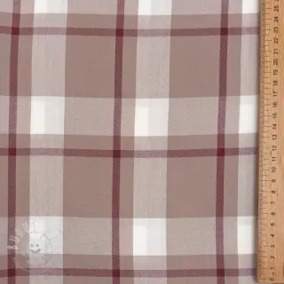 Viskosestoff YARN DYED Check beige