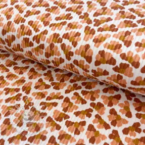 Cord WASHED Flower white