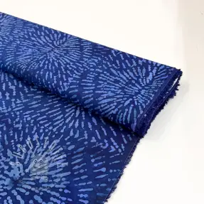 Viskosestoff UNIQUE CRAFTED BATIK navy