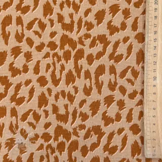 Leinen mit Viskose WASHED Animal skin sand
