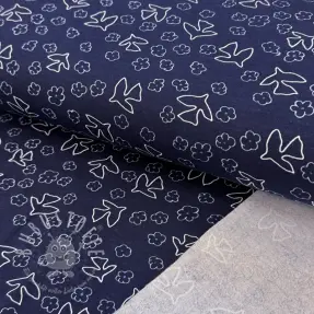 Sweat kuschel Birds navy