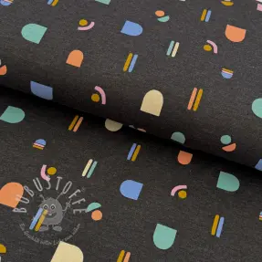 Jersey Abstract anthracite melange