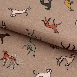Jersey Dogs melange taupe