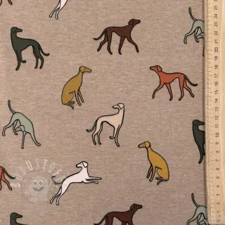 Jersey Dogs melange taupe