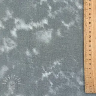 Double gauze/musselin TIE DYE rock grey