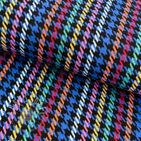 Damenkostümstoff PIED DE POULE dark cobalt