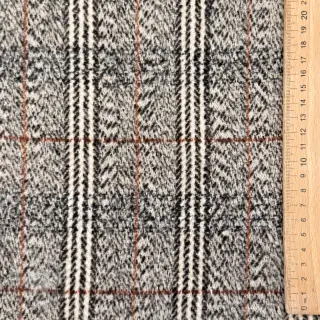 Mantelstoff Checks ecru